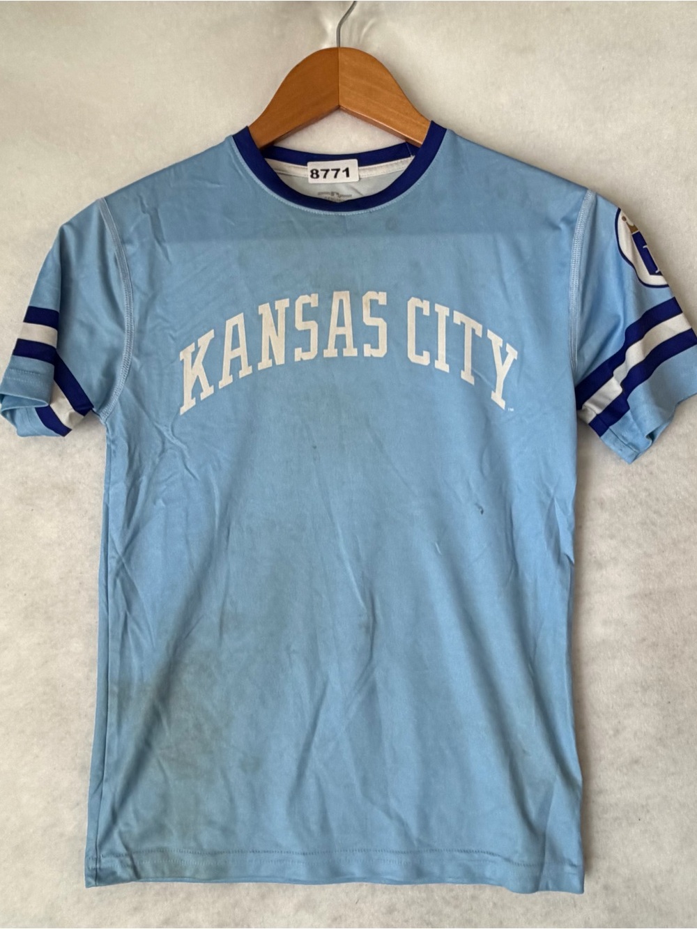 Youth MLB Bo Jackson #16 Kansas City Royals Blue Kids Jersey S 8771
